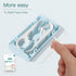 Blue Portable Travel Floss Pick Case, 10 Count, Ultra-Light Reusable Floss Dispenser, Pocket-Sized Flossers