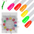 KINGMAS 150 Pcs Nail Swatches Sticks with Ring, Clear Nail Art Color Display False Nail Tips Polish Practice