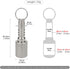 Keychain Pill Holder, Titanium Pill Case Small Organizer, Waterproof Pill Box, EDC Pill Container Metal Tube for