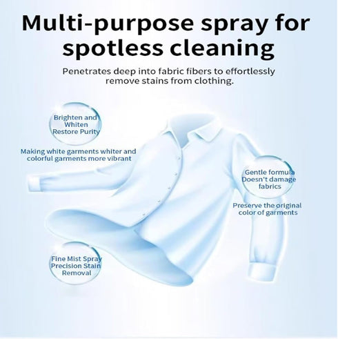 XKSMBG (2pcs) Clothing Emulsifier, Non Ionic Emulsifier Stain Remover, Powerful Laundry Stain Remover Spray, Clothes