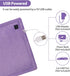 USB Heating Pad for Car - Portable Heated Travel Blanket Pads for Pain Relief (16"x 12", Purple)