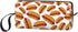Fun Hot Dog Food Pattern Makeup Bag Organizer Small Cosmetic Bags Portable Travel Toiletry Bag With Handle Simple Accessories Storage Zipper Pouch For Women Girl