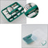 Nicesh Clear Plastic Storage Box Organizer/Medicine Box, Family Emergency Kit Storage Box