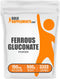 BulkSupplements.com Ferrous Gluconate Powder, Essential Mineral for Energy, Iron 18mg, Gluten Free, 500g (1.1 lbs)