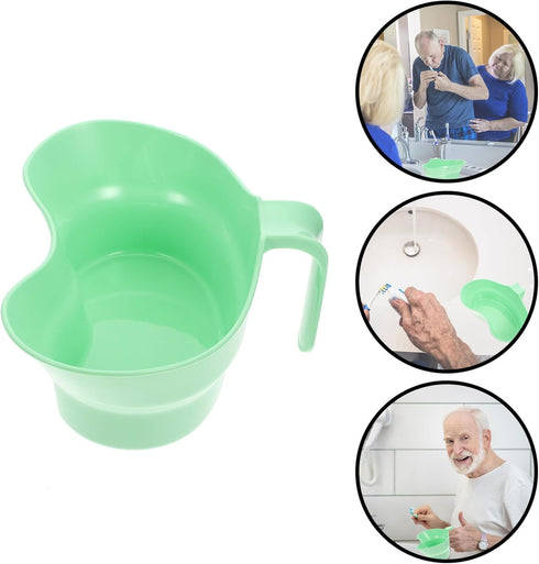 Bed Cup Patient Basin, Plastic Dental Emesis for Elderly Bedridden Patients Cleaning