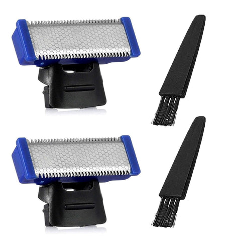 LinMei Razor Replacement Head for Gen 1 Micro Touches Solo Trimmer, Includes 2 Cleaning Brushes