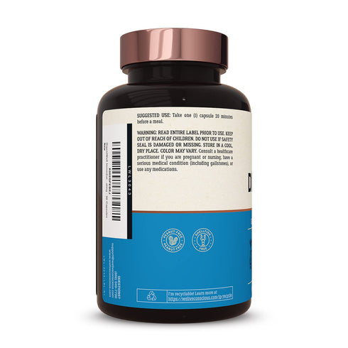 Live Conscious Immediate 90 DigestWell Support - Fast-Acting Digestive Support | Broad Spectrum Enzyme, Probiotic