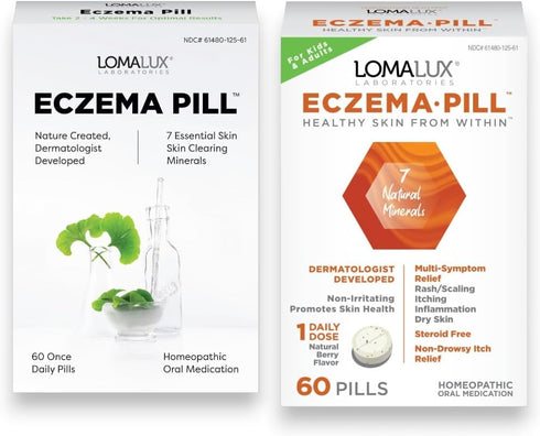 Eczema Pill – Natural Treatment for Eczema, Dermatologist Developed, 7 All Natural Minerals