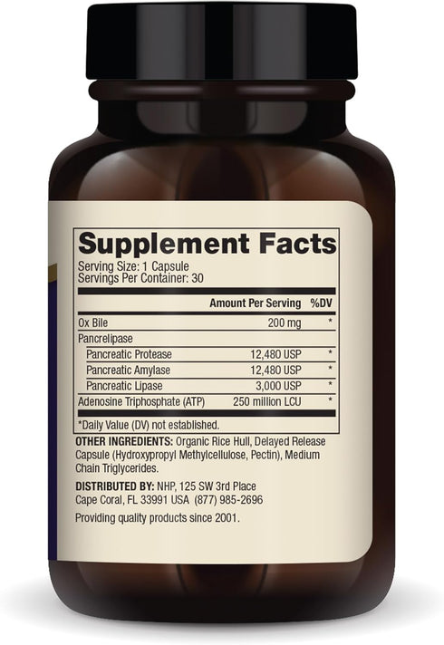 Dr. Mercola Gallbladder Enzymes, 30 Capsules (30 Servings), Non-GMO, Dietary Supplement, Supports Digestive Health