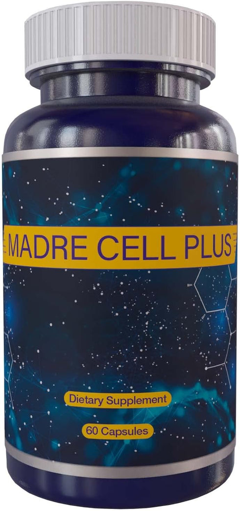 MADRE CELL PLUS - Stem Cell Made of Purest AFA, Gluten-Free Blue Green Algae - 60 Capsules