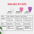 Pack 1 Sirona Reusable Menstrual Cup - Small Size | Ultra-Soft, Odor-Free, Rash-Free Medical-Grade Silicone with Pouch