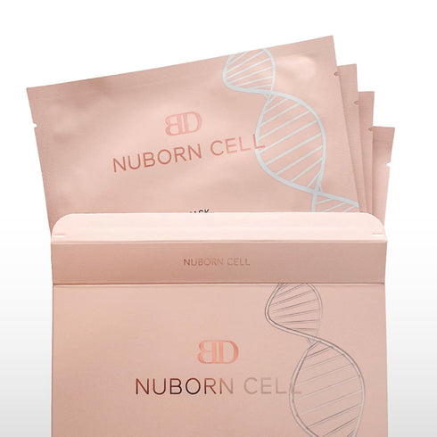 NUBORN CELL Hydrogel Collagen Mask, Advanced Stem Cell Hydrogel Sheet Face Mask for Dry Skin, 4-Pack