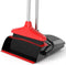 Broom and Dustpan Combo Set, 54" Long Handle Adjustable Stainless Steel Broomstick for Office Home Kitchen Cleaning