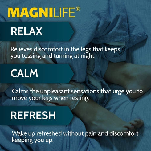 MagniLife Relaxing Legs, Natural Sleep Aid and Pain Reliever, 125 Quick Dissolve Tablets