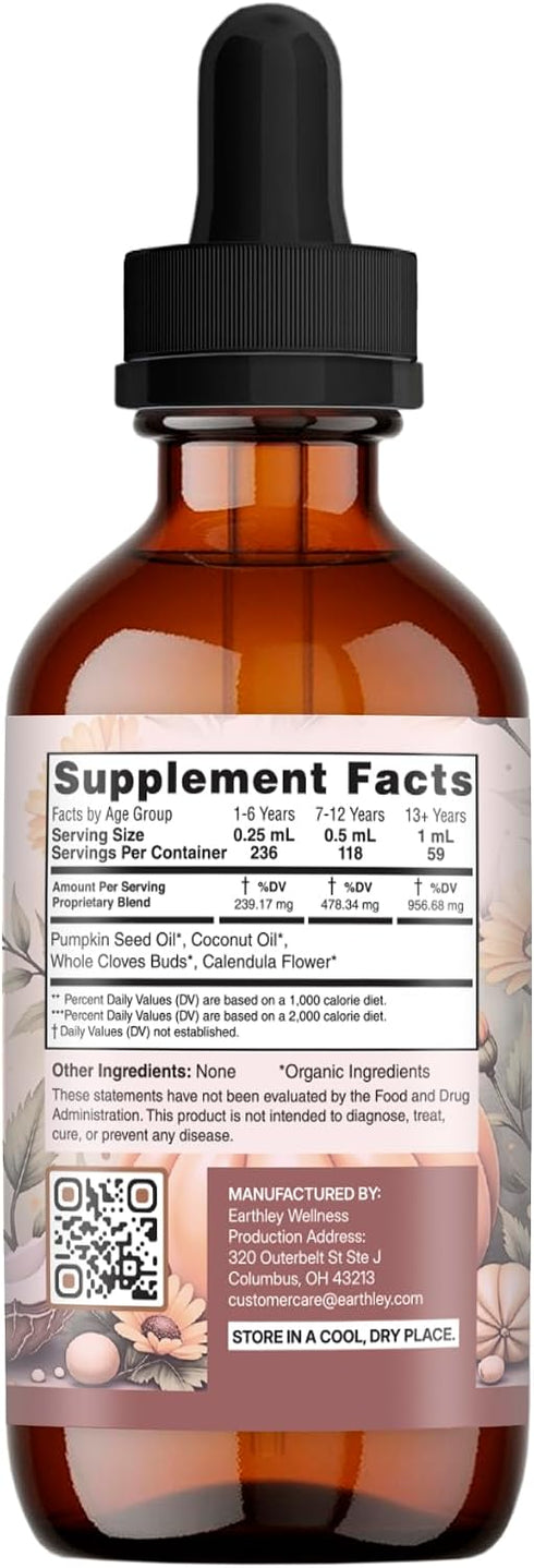 Immune Anti-Inflammatory (2oz) Earthley Wellness Gut Health Oil, Natural Digestive & Support, Support, Herbal Blend