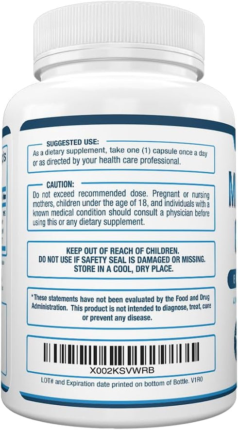Purely Optimal Magnesium Complex - High Absorption 6 Forms Magnesium for Sleep Support, Stress Relief, 120 Capsules