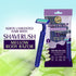 Mom & World ShaveRush Mellow Body Razor, 4 in 1, Stainless Steel, Twin Blade Razor, with Aloe Vera Strip for Smooth Hair Removal, Underarms, Legs, Arms, Bikni Line (Pack of 5)