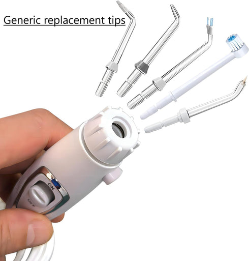 Replacement Hose and Handle Parts for Waterpik WP100, WP-450, WP-660, WP-900 Ultra Water Flosser (1 Handle, 1 Hose)