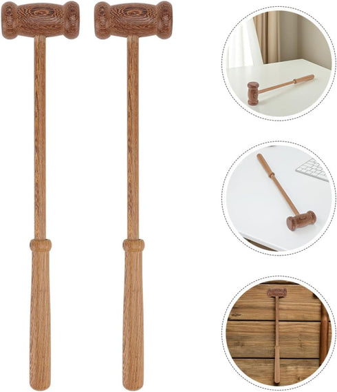 Hammer 2pcs, Hammer Wooden Back Massager Manual Body Knocking Massage Tool for Shoulder and Neck Relief, Portable