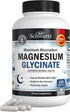 Magnesium Glycinate 500mg Capsules, 120 Mini Caps, Vegan Safe, Maximum Absorption Supplement for Nerves, Muscles