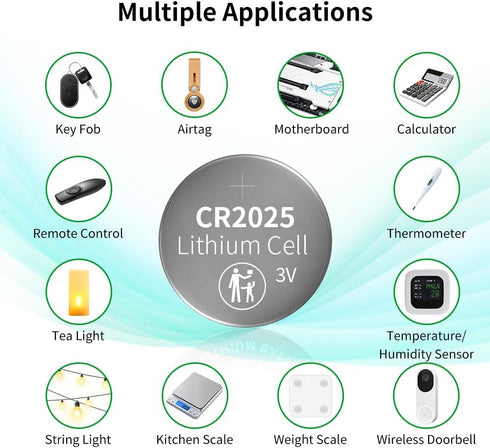 CR2025 Battery (10 pcs)