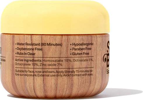 Sun Bum Original SPF 50 Clear UVA/UVB Face Sunscreen with Zinc and Vitamin E | Broad Spectrum Moisturizing Vegan | 1 Fl