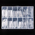 KADS 120PCS Clear Full Cover Dual Nail System Form for UV Gel Acrylic Nail Art Mold (MODEL 2)