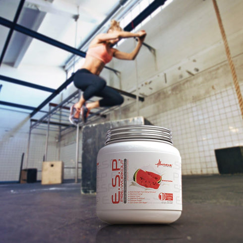 Metabolic Nutrition ESP Stimulating Pre Workout Supplement, Energy & Endurance, Watermelon 300 Grams (90 Servings)