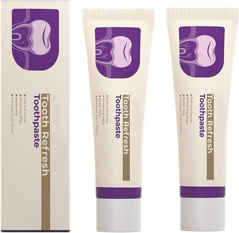WenFeng 2 PCS Tooth Refresh Toothpaste,Fresh Breath,Daily Use for Oral Health, 100g