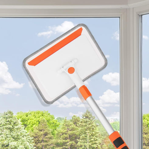 Pack 2 QAE011 QAE014 Qaestfy of Microfiber Pad Refill Compatible with Wall and Baseboard Cleaner Tool with Long Handle