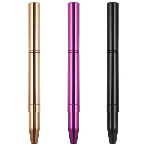 TOODOO 3 Pieces Lip Brush, Retractable Lipstick Liner Brush, Dual-ended Foundation Makeup Brush with Cap