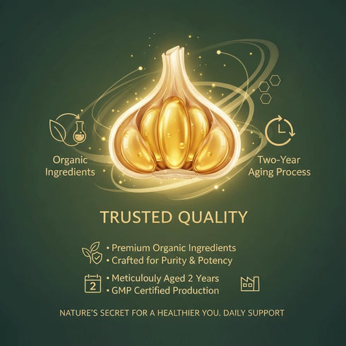 LUMINE 300 Count Aged Garlic Extract,Botanic Vault Aged Garlic Extract Odorless,Organic Garlic Extract Capsules