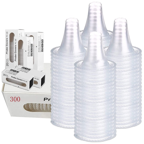 300pcs Disposable Ear Thermometer Covers, Compatible with All Braun Thermometers, Probe Covers for Ear Thermometers