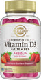 Solgar Vitamin D3 Gummies for Adults 5,000IU Ultra Potency - Immune System Support, Tasty Strawberry Flavor, 60 Servings