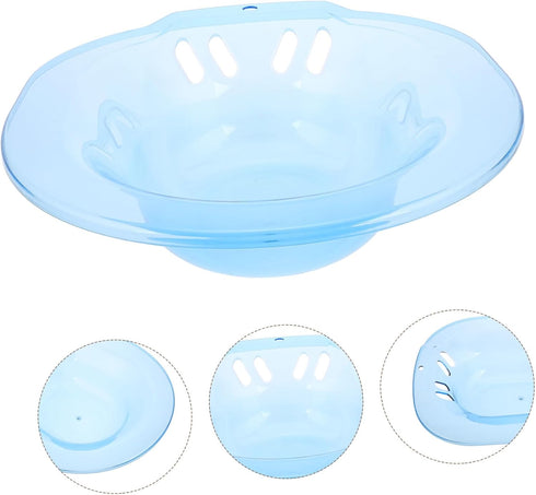 Pregnant Women Sitz Bath Basin Blue Ergonomic Comfortable Soaking Tub for Postpartum Care Treatment and Intimate