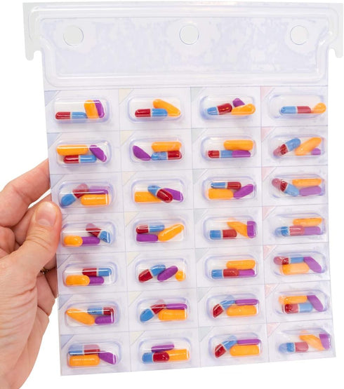 Medication Controlled Unit Dose Blister Pack System, Cold Seal, 6 Pack - XL, Easy Single Dose Removal