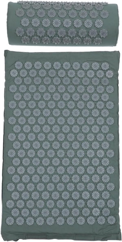 Set, Acupoint Massage Mat and Pillow Washable Yoga Relief Mat with Carry Bag, Portable Back and Neck Relaxation Massage