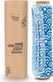 Reusable Paper Towels Roll - Washable Cotton Flannel Towels with Cardboard Roll, Fits on All Holders, Waves, 12 Towels