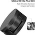 Portable Pill Case, Waterproof Single Metal Pill Organizer for Pocket Purse, Aluminium Alloy Round Container, Medium