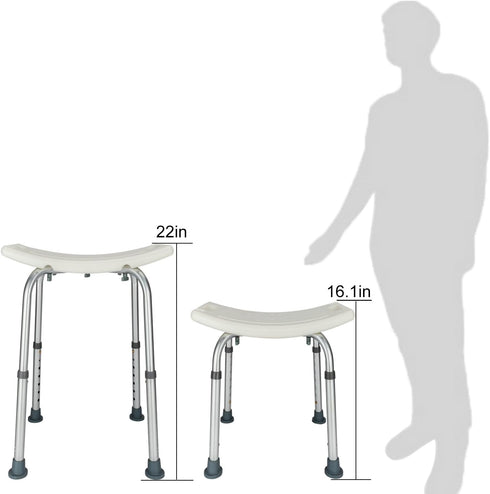 OMECAL 450 LBS Upgraded Medical Shower Bath Chair Seat,Stool Transfer Bench Seat, SPA Bathroom Bathtub Chair No-Slip