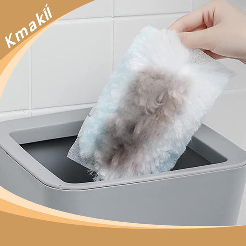 KMAKII Disposable Duster Refills, Heavy Duty Blue Electrostatic Replacement Head, 30 Counts
