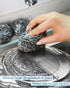 12Pcs Steel Wool Scrubber Pads for Cleaning Dishes, Pots, Ovens, Grills, Stainless Steel Scrubbers, 12 Pack