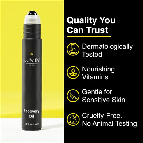 Lumin - Recovery Oil - Hydrate and Repair Dry Damaged Skin - A face Oil Stick with Squalane & Argan Oil Made for