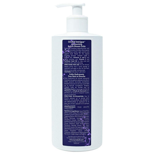 Vitabath Orchid Intrigue Moisturizing Bath & Shower Gel - Hydrating Skin-Softening Body Cleanser, 10.5 oz
