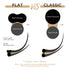 LASHVIEW Eyelash Extensions, Ellipse Flat 0.15mm D Curl 8-15mm Mixed Tray, Mink Black, Individual Lashes