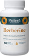 Pattern Wellness Berberine Supplement - Organic Ceylon Cinnamon, Antioxidant Support, 60 Non-GMO Capsules