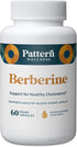 Pattern Wellness Berberine Supplement - Organic Ceylon Cinnamon, Antioxidant Support, 60 Non-GMO Capsules