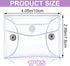 Transparent Makeup Bag, Small Waterproof PVC Cosmetic Pouch Case, Multifunctional Clear Travel Organizer with Snap Closure for Lipstick Facial Cleanser Shampoo Stationery Storage