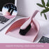 Oxxggkao Set Broom & Pan Compact, Nesting Design, Portable Tool, Ideal for Small Spills, Desk & Home Tasks