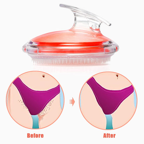 TailaiMei Exfoliating Brush for Ingrown Hair Treatment, Razor Bumps Solution for Men and Women, Orange
